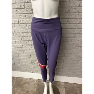 FabFitFun Women Purple Leggings with Stripes Size 2XL